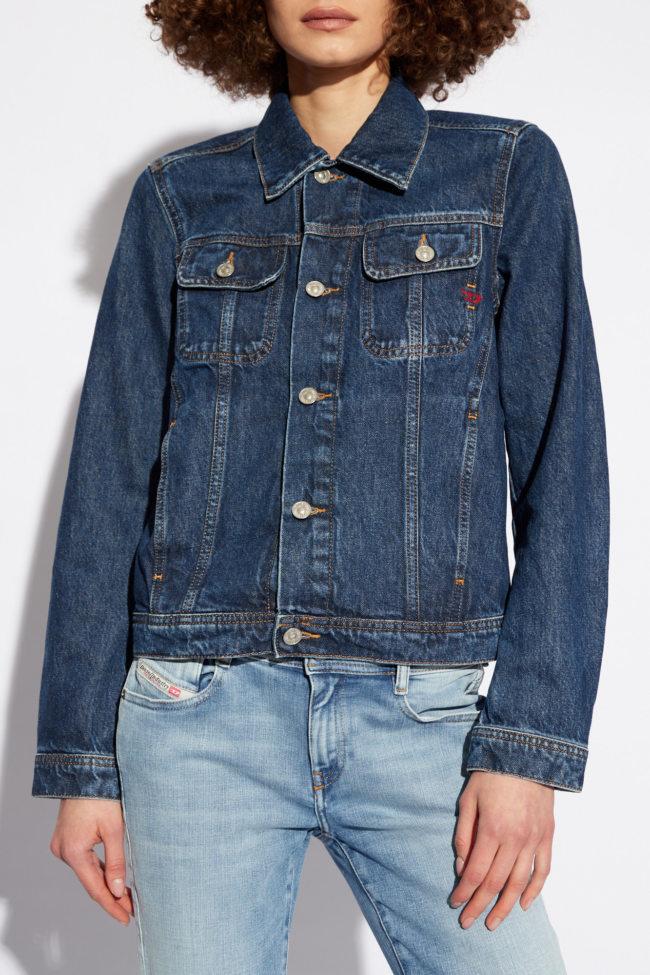 Granatowy Kurtka jeansowa 'DE-BONNY' Diesel - Vitkac Polska